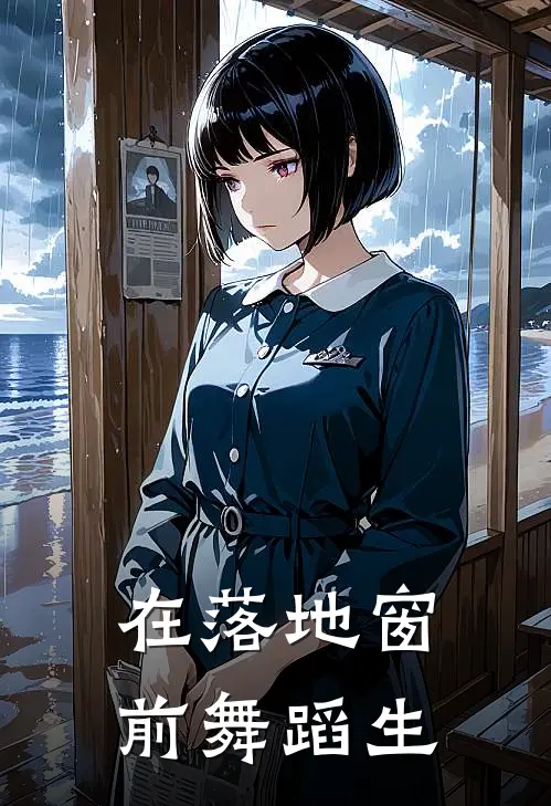 在落地窗前舞蹈生