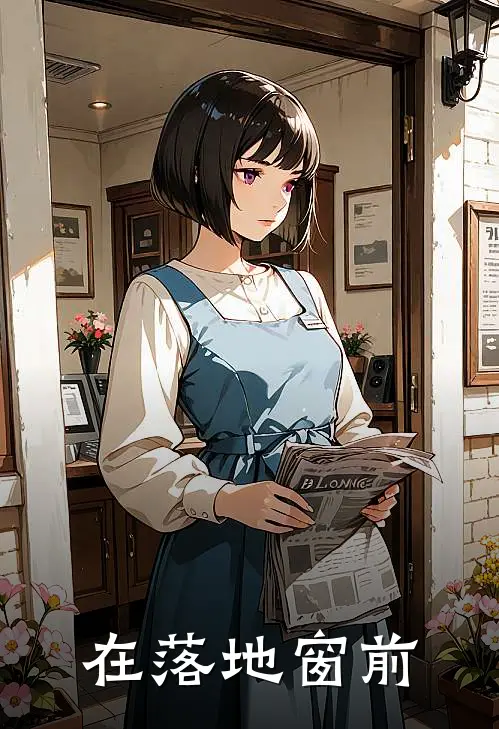 在落地窗前