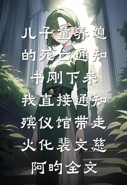 儿子童养媳的死亡通知书刚下来，我直接通知殡仪馆带走火化裴文慈阿昀全文