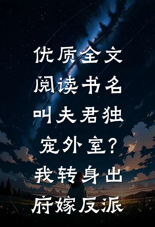 优质全文阅读书名叫 夫君独宠外室?我转身出府嫁反派