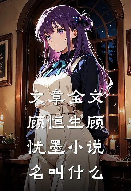 文章全文顾恒生顾忧墨小说名叫什么
