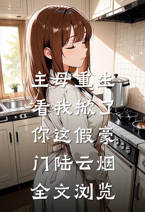 主母重生,看我掀了你这假豪门陆云烟全文浏览
