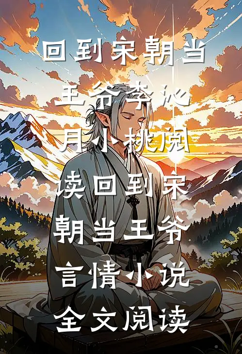 回到宋朝当王爷李沁月小桃阅读_回到宋朝当王爷言情小说全文阅读